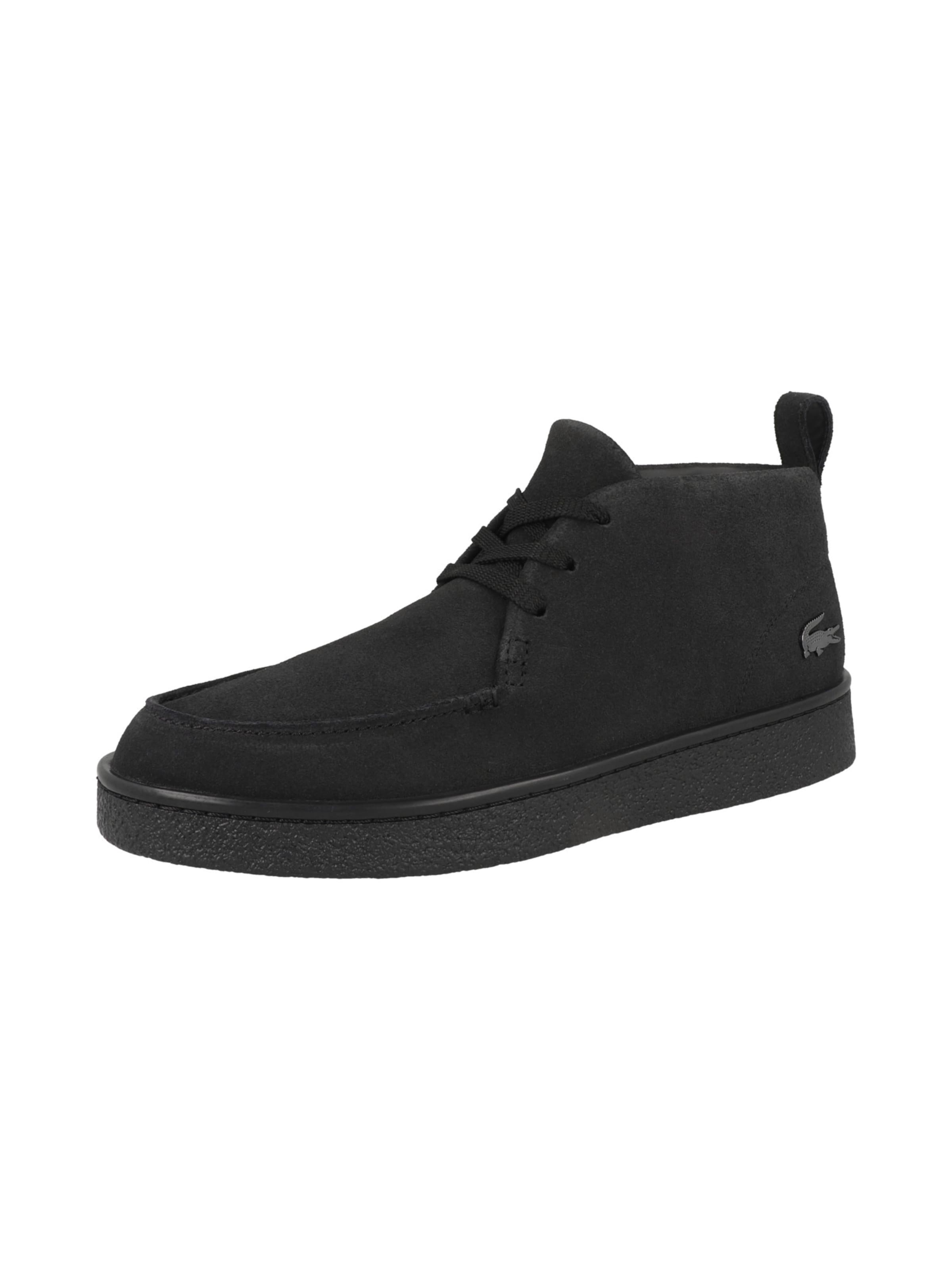 Baskets hautes ' Baseshot Chukka ' LACOSTE en noir : devant