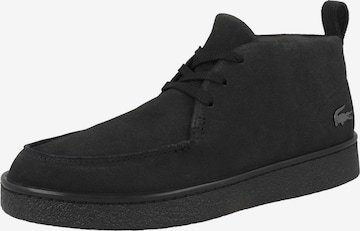 LACOSTE - Sapatilhas altas ' Baseshot Chukka ' em preto: frente