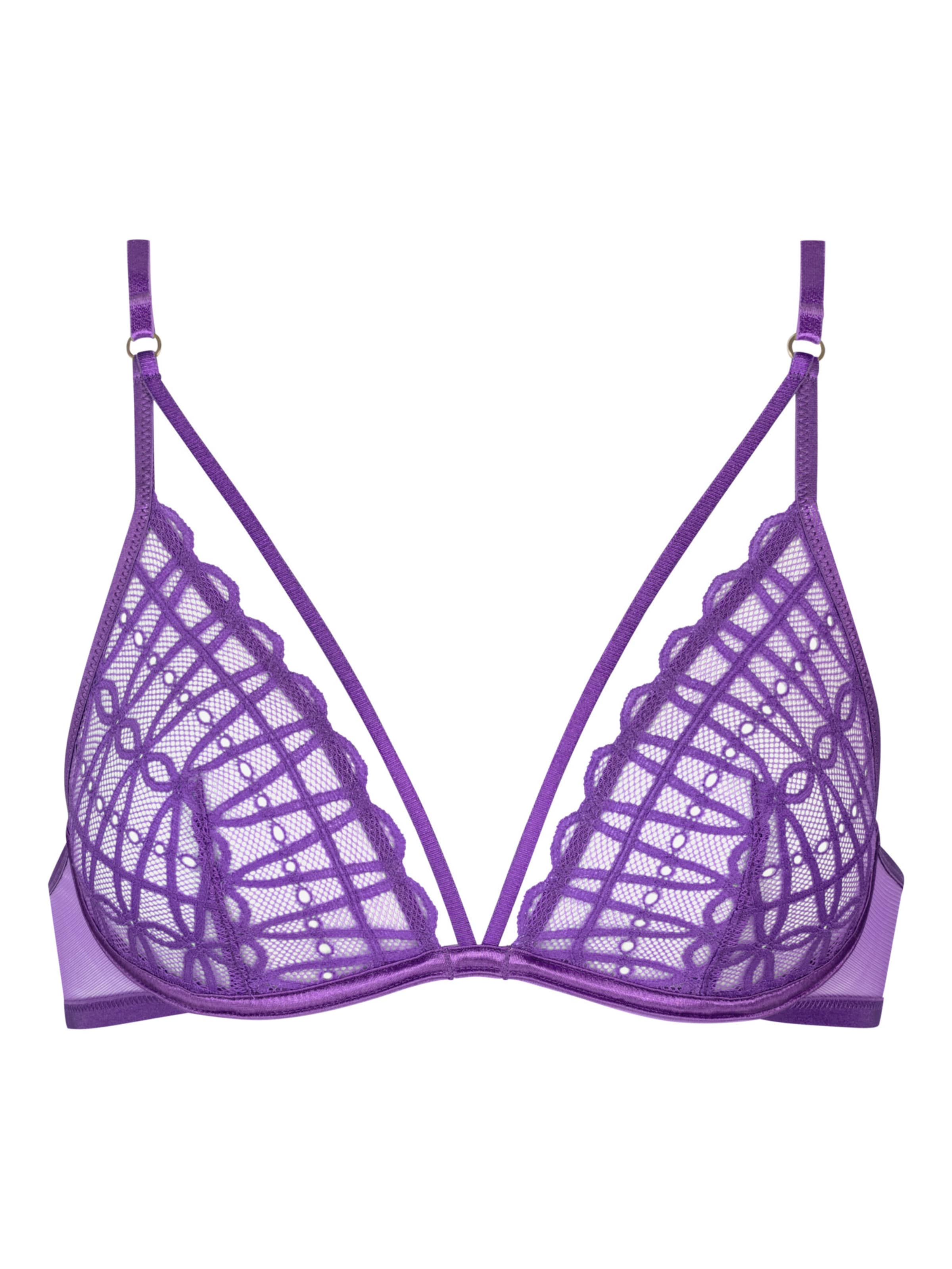 Mey Triangle Bra 'Captivating' in Purple: front