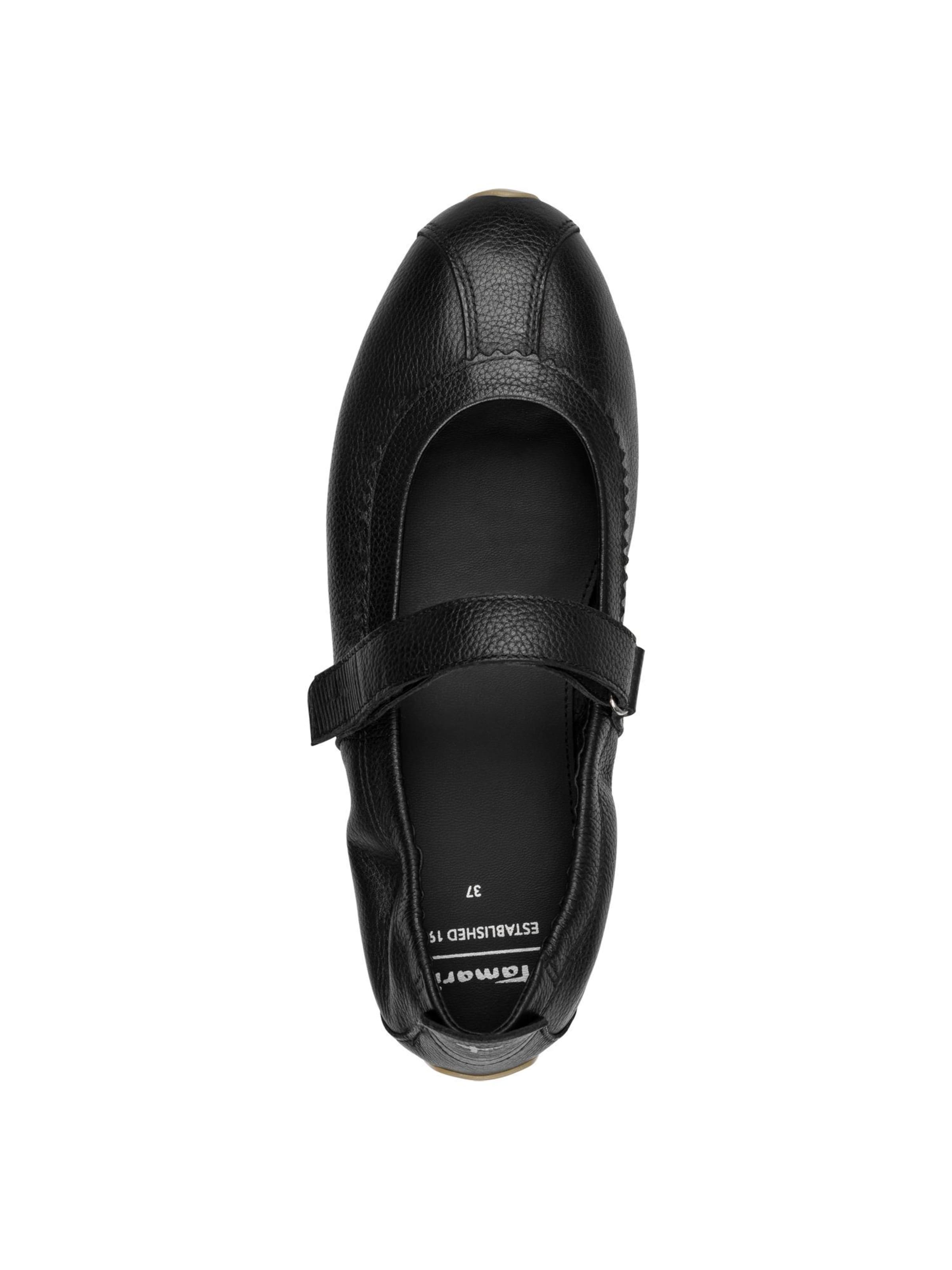 Ballerines à lanières Tamaris en noir