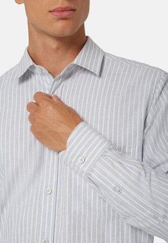 Boggi Milano Regular fit Риза в сиво