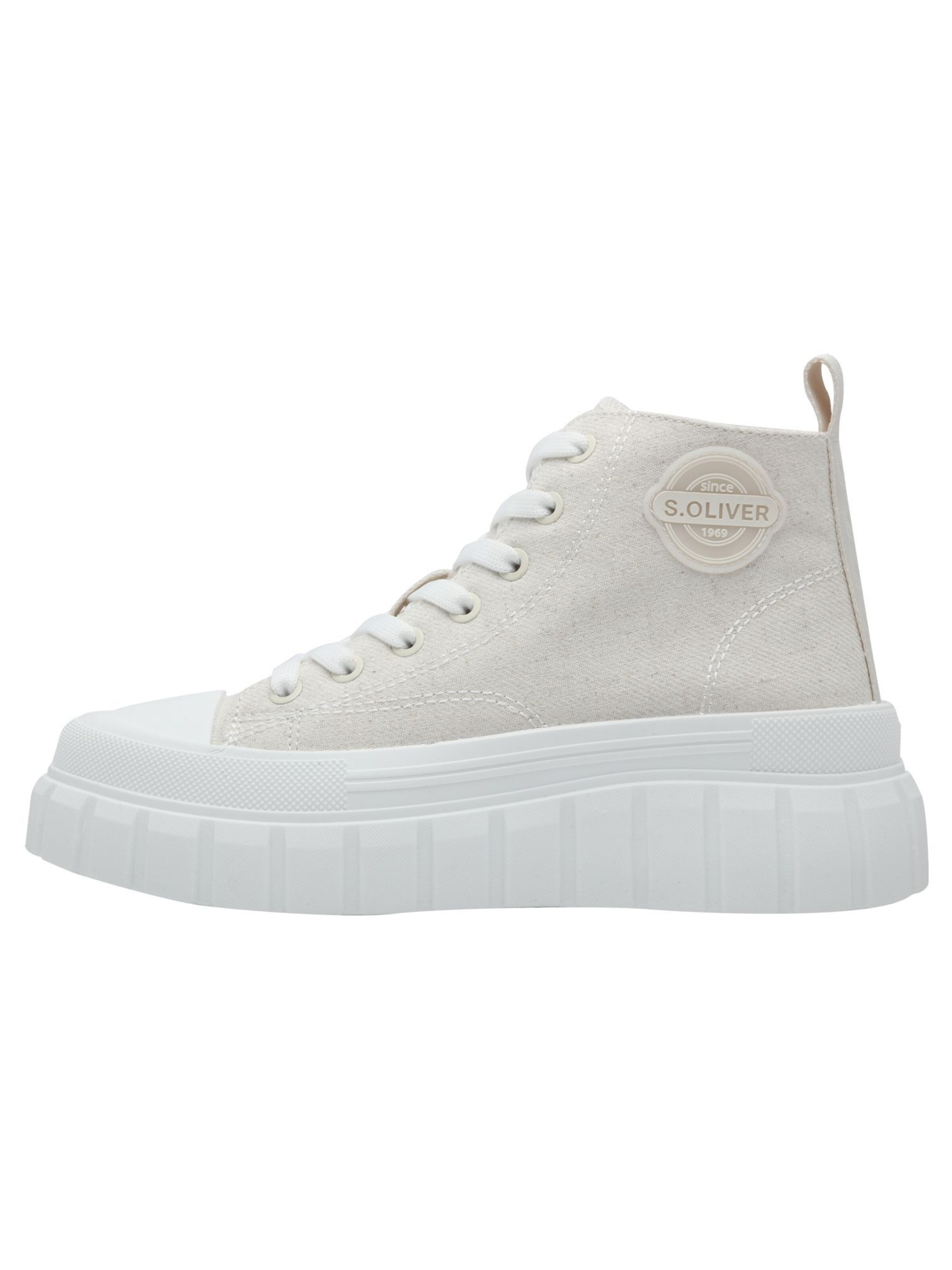 Sneaker alta di s.Oliver in beige