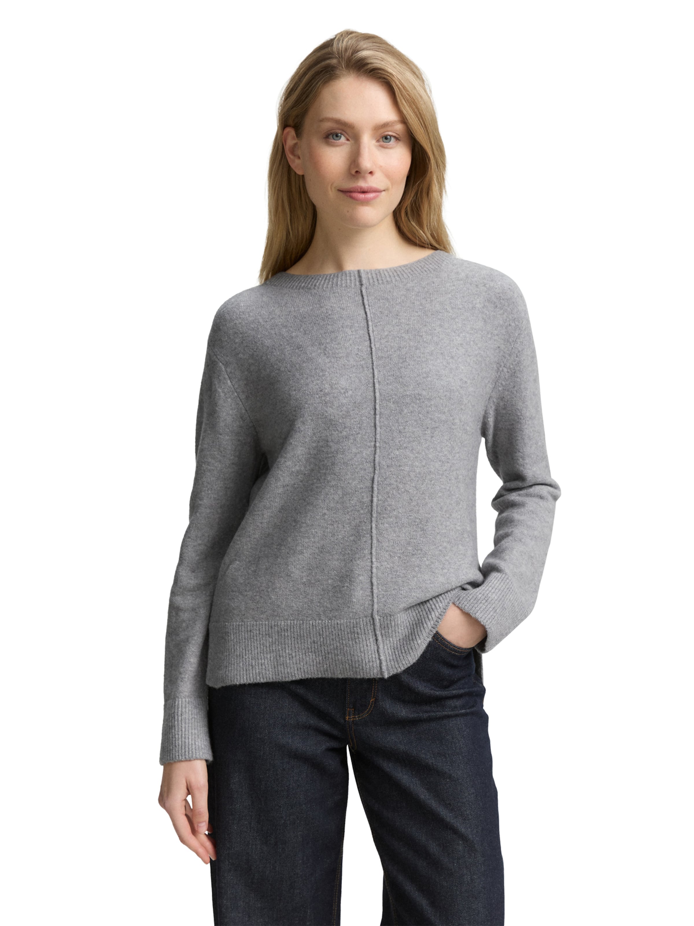 TOM TAILOR Pullover in Grau: Vorderseite