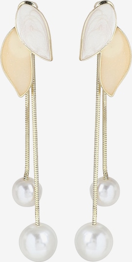 SOHI Naušnice 'Bunty' u zlatna / biserno bijela, Pregled proizvoda