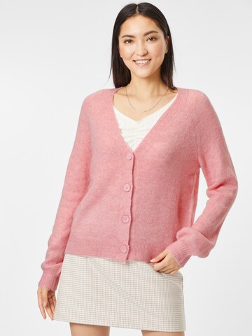 ICHI Gebreid vest in Roze: voorkant