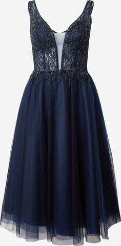 Laona Koktejlové šaty – modrá: přední strana