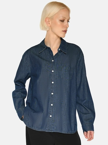 minimum Bluse 'Fern' i blå: forside