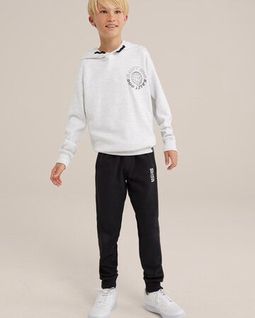 WE Fashion Regular Hose in Blau