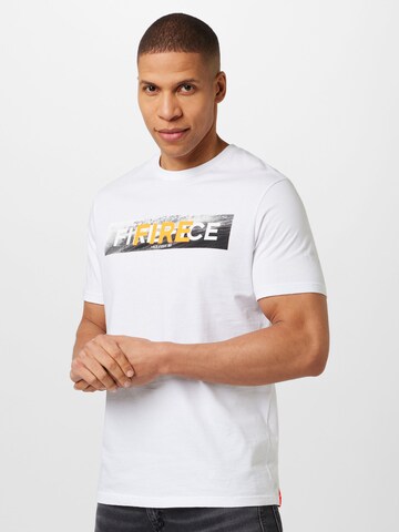 T-Shirt Bogner Fire + Ice en blanc : devant