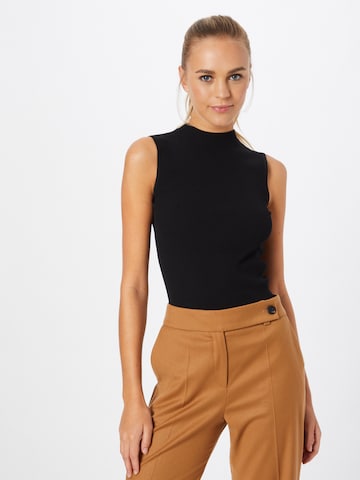 BOSS Black Top 'Feskies' in Zwart: voorkant