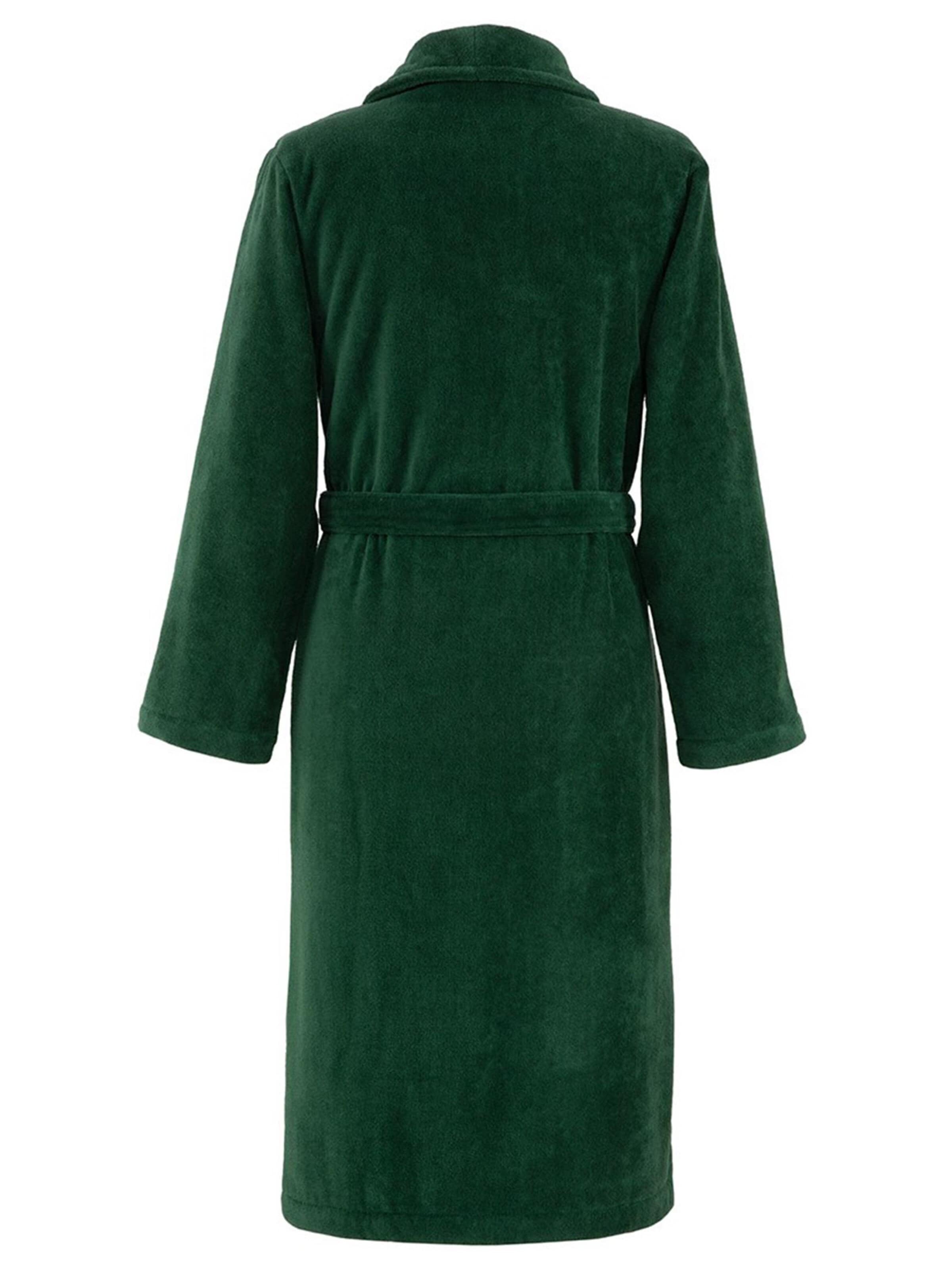 LACOSTE Long Bathrobe 'LRENE' in Green