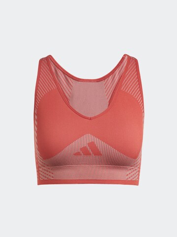 ADIDAS PERFORMANCE - Bustier Sujetador deportivo en rojo: frente