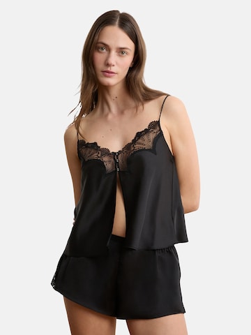 ETAM Schlafshirt 'Eventail' in Schwarz