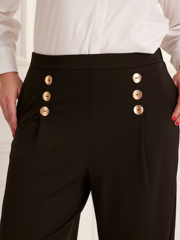 Guido Maria Kretschmer Curvy - regular Pantalón 'Hale' en negro