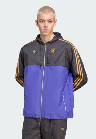 Giacca di mezza stagione 'Manchester United Terrace Icons' di ADIDAS ORIGINALS in nero: frontale
