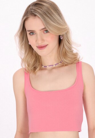 MYMO Knitted Top 'Comfy' in Pink