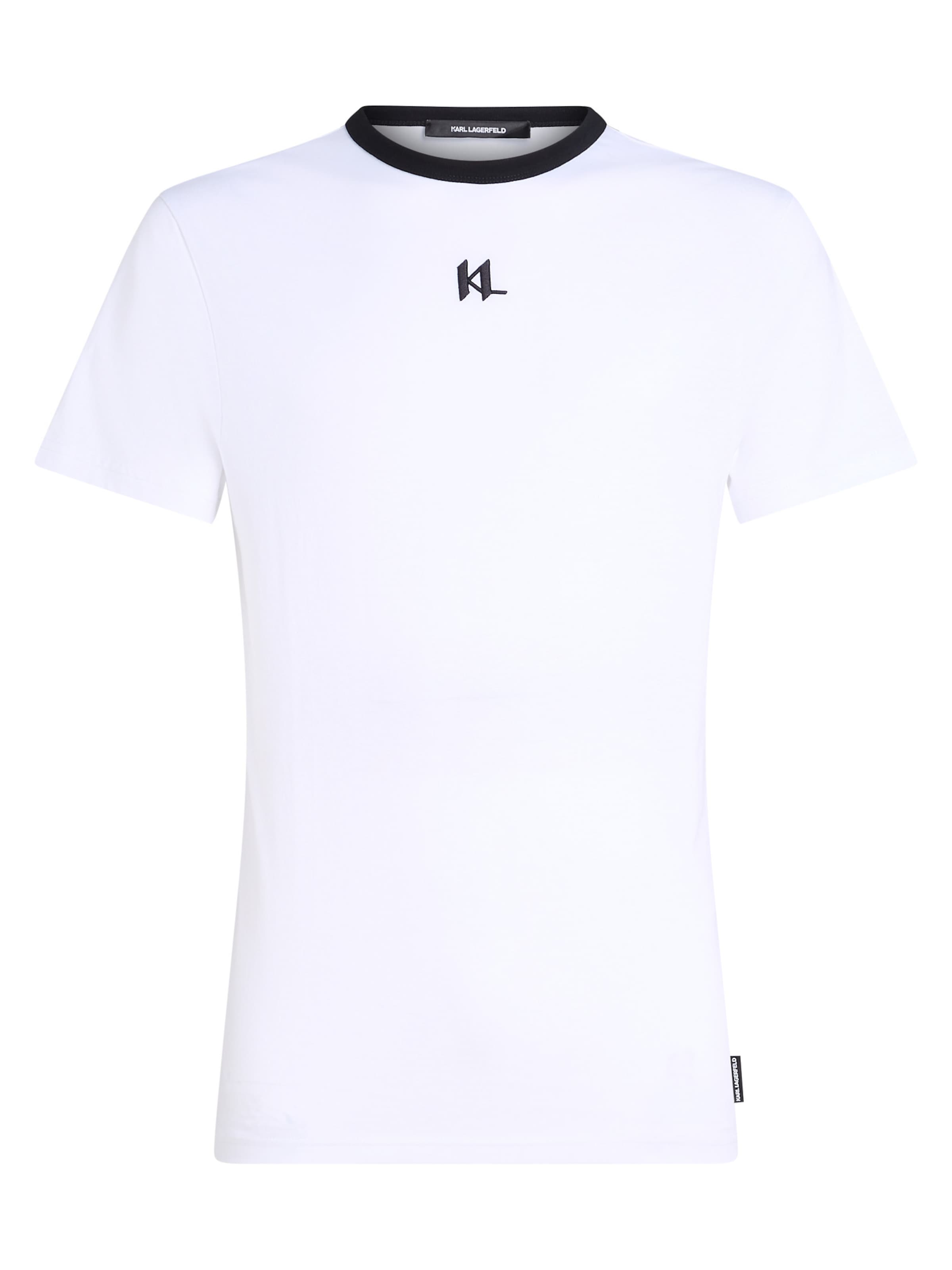 Karl Lagerfeld Tričko – bílá: přední strana