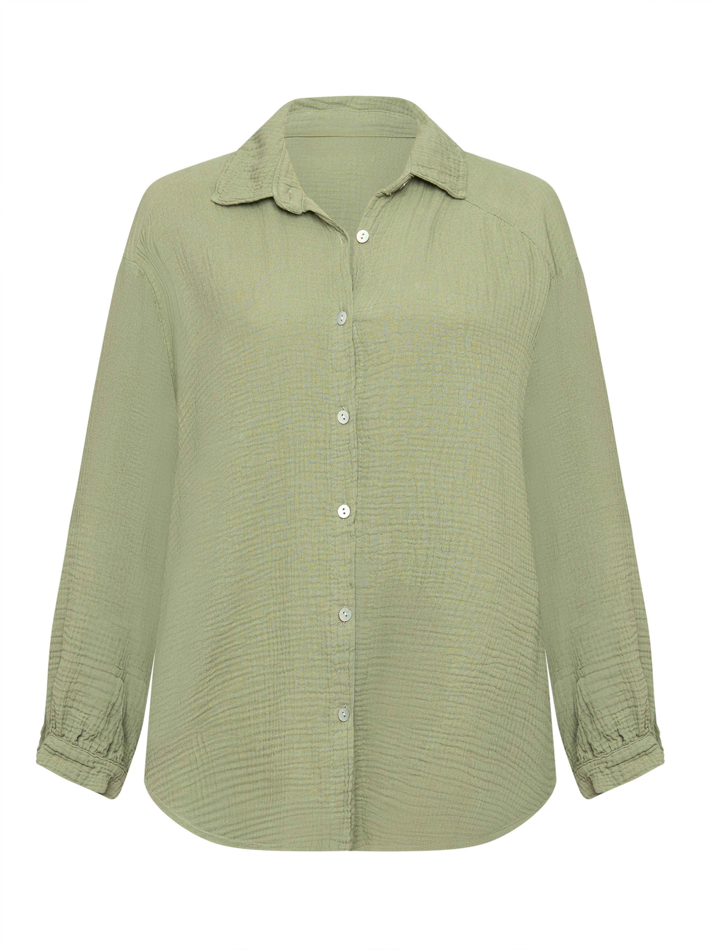 Lilavie Blouse 'Amelie' in Green: front