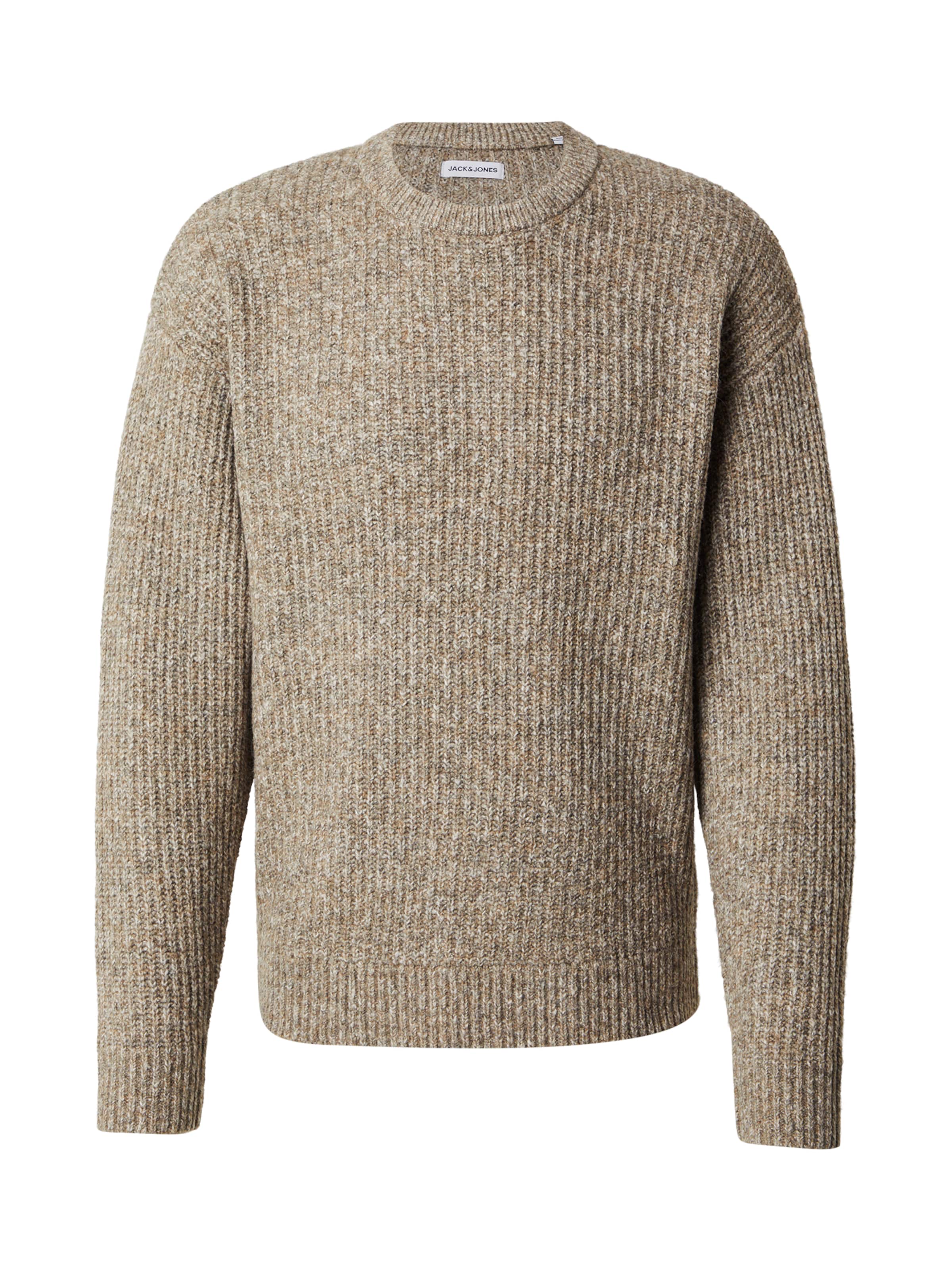 bēšs JACK & JONES Džemperis 'JJGRADY': no priekšpuses