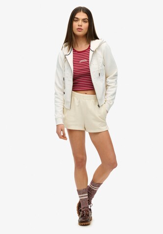 Superdry Sweat jacket in White