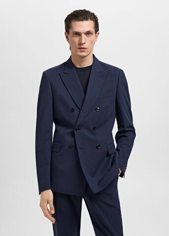 MANGO MAN Regular fit Suit Jacket 'Monaco' in Blue: front