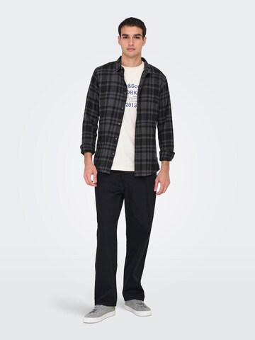 Only & Sons Slim fit Overhemd 'ONSGUDMUND' in Zwart