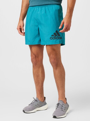 ADIDAS SPORTSWEAR Normální Sportovní kalhoty 'Run It' – modrá: přední strana