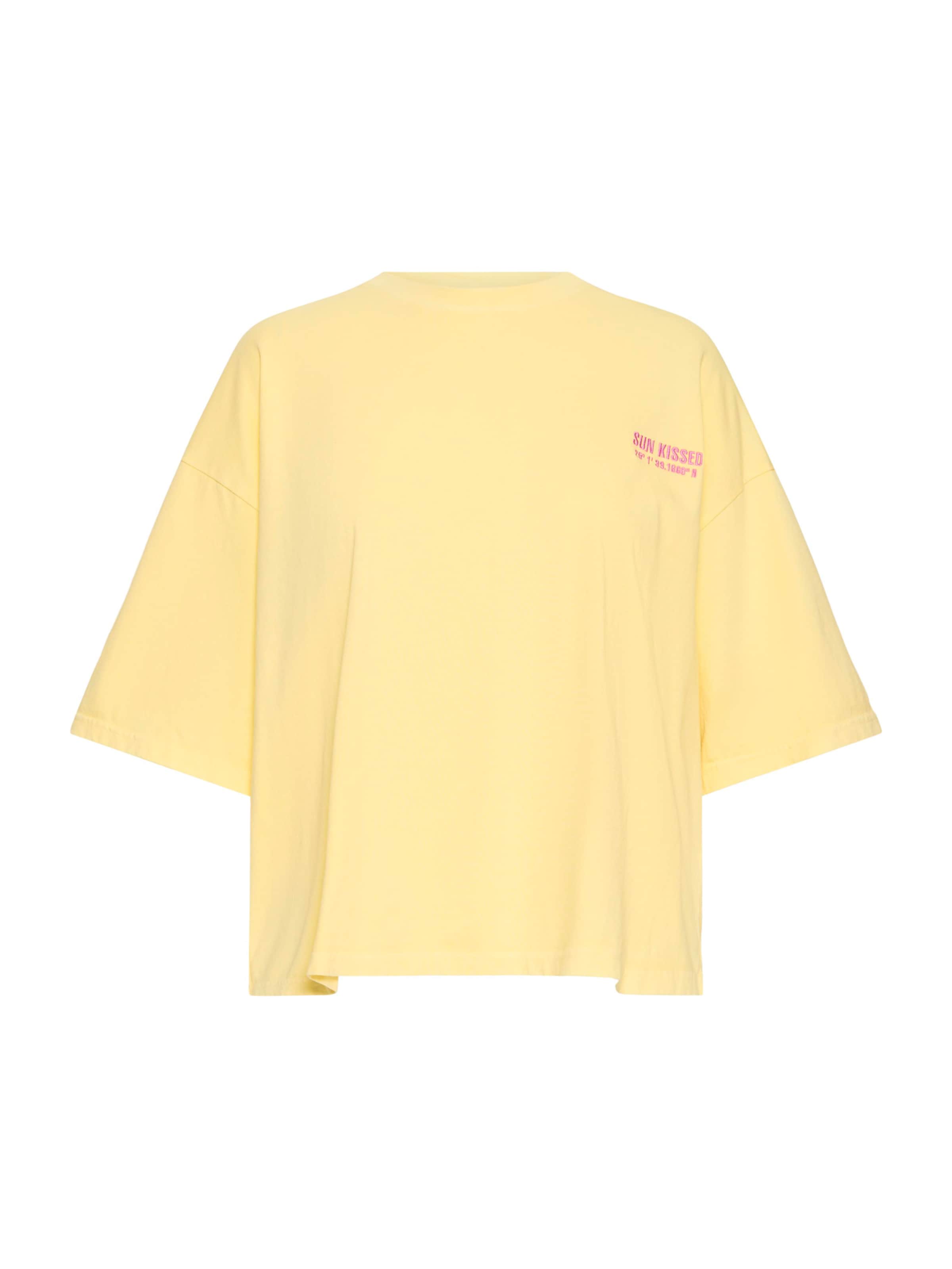 ICHI T-Shirt 'IHNICA' in Gelb: Vorderseite