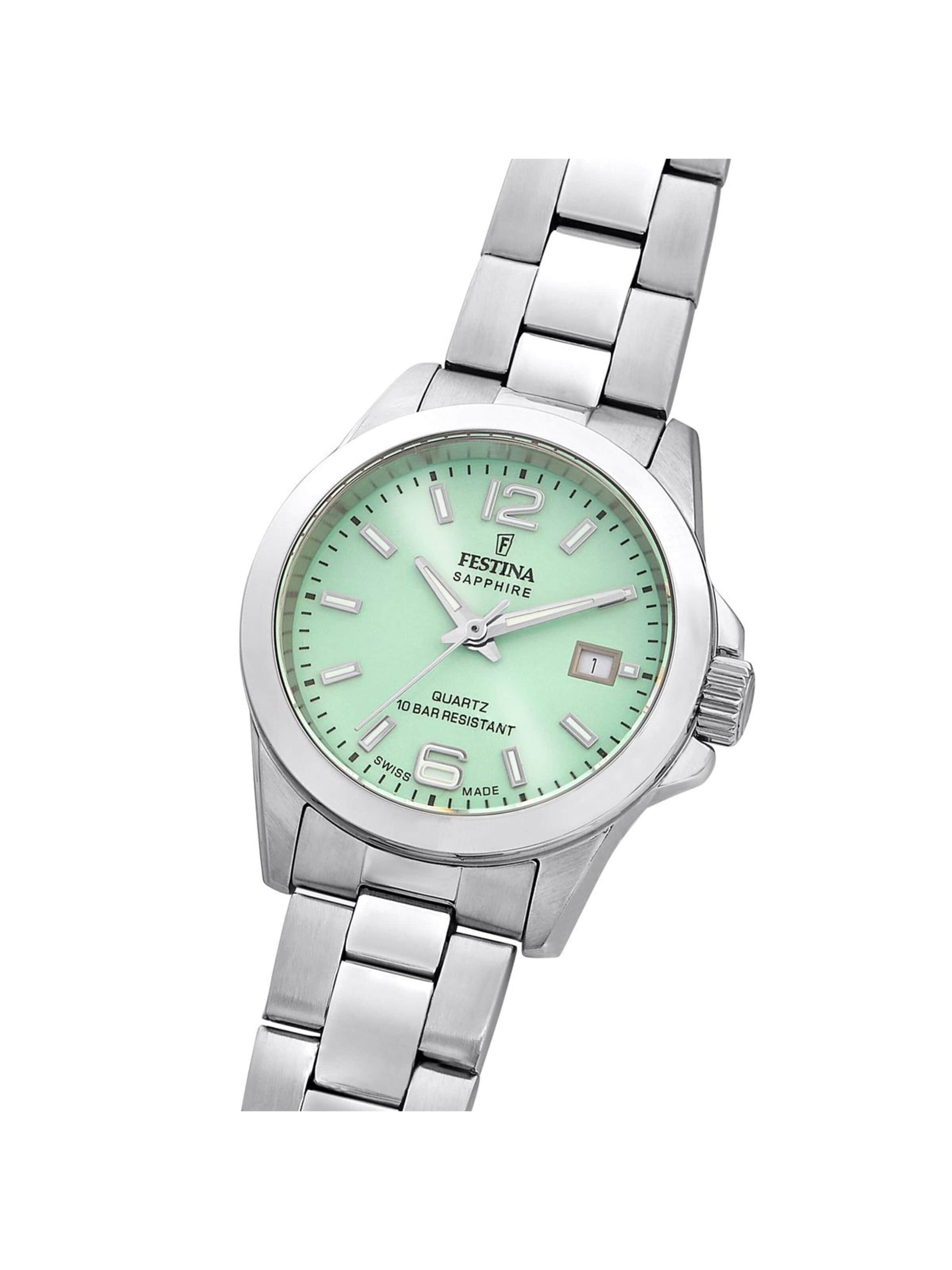FESTINA Analog Watch 'Classics Swiss' in Green