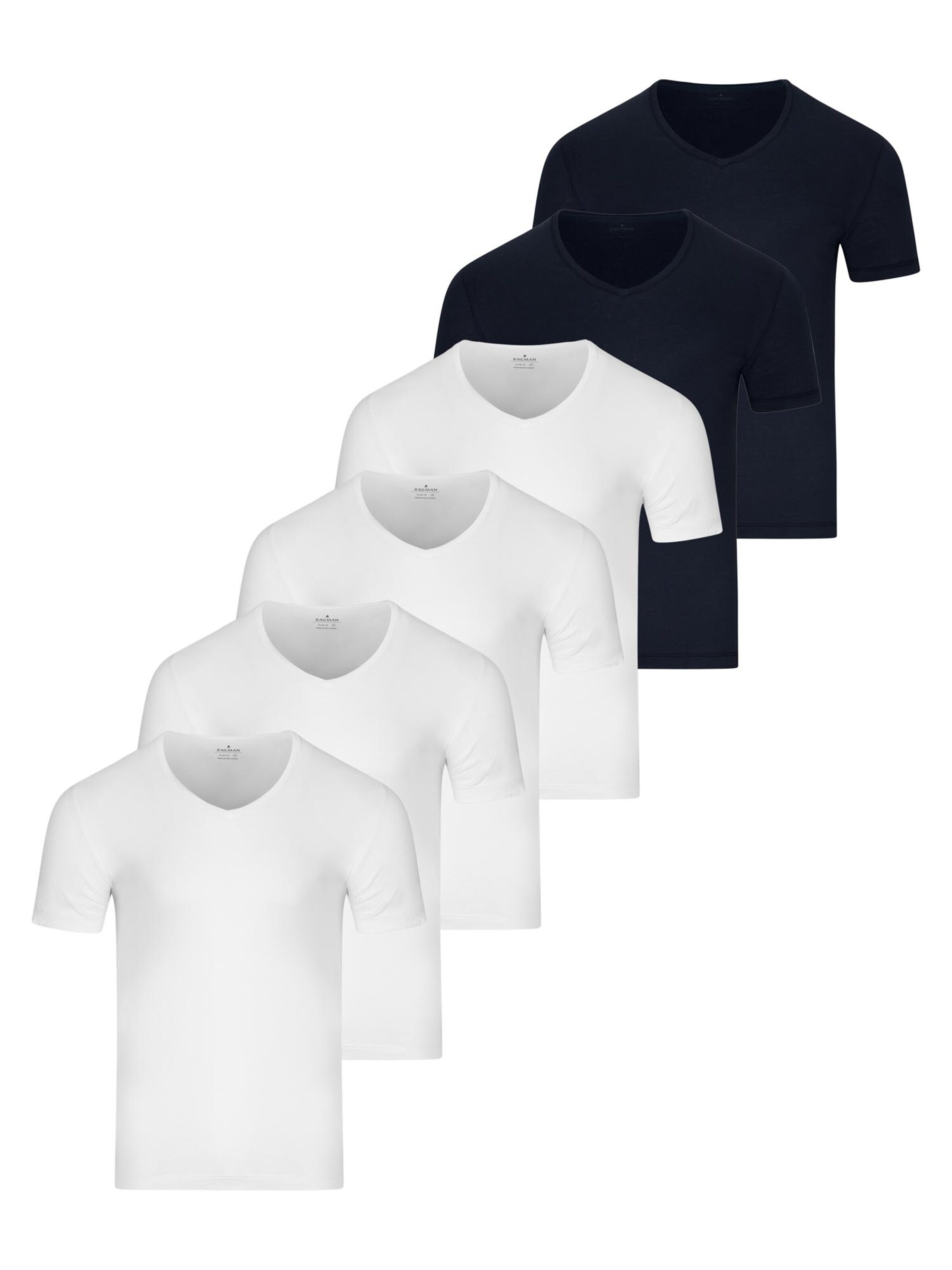 Ragman Undershirt 'Basic' in Blue: front