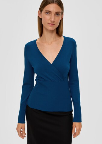 s.Oliver BLACK LABEL - Pullover em azul: frente