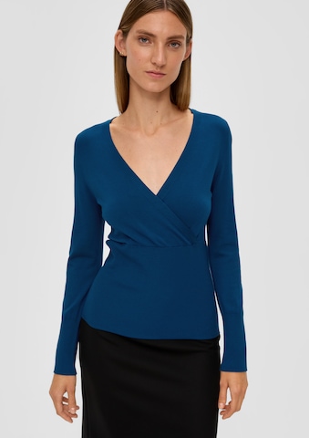 s.Oliver BLACK LABEL Sweater in Blue: front