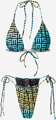 Misspap - Sujetador triángulo Bikini en azul: frente