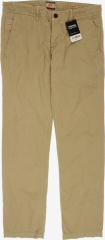 BOSS Orange Pants in 34 in Beige: front