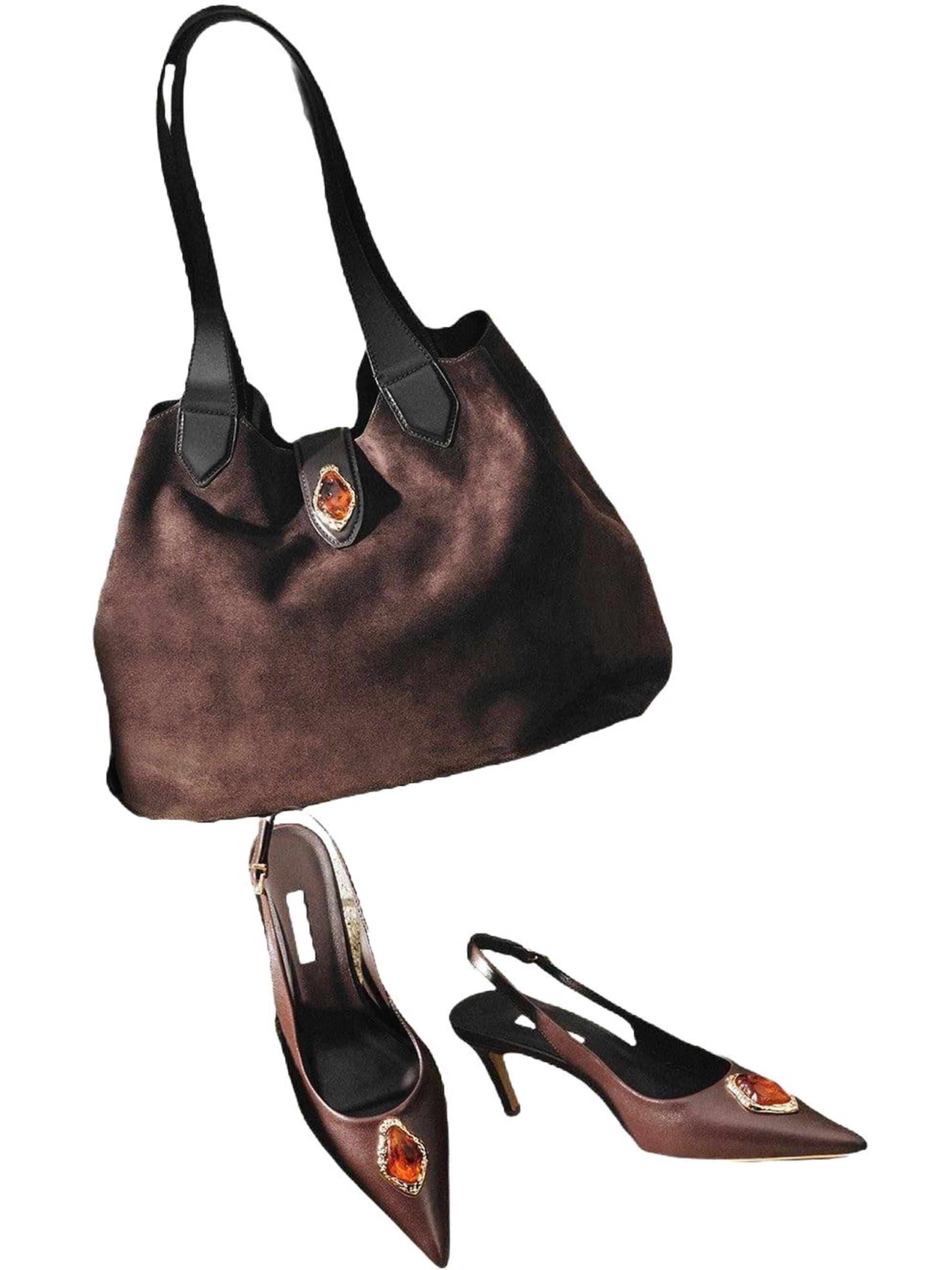 Desa Pumps 'Slingback Stiletto' in Bruin