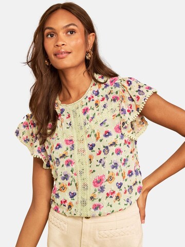 love & roses Blouse in Green: front