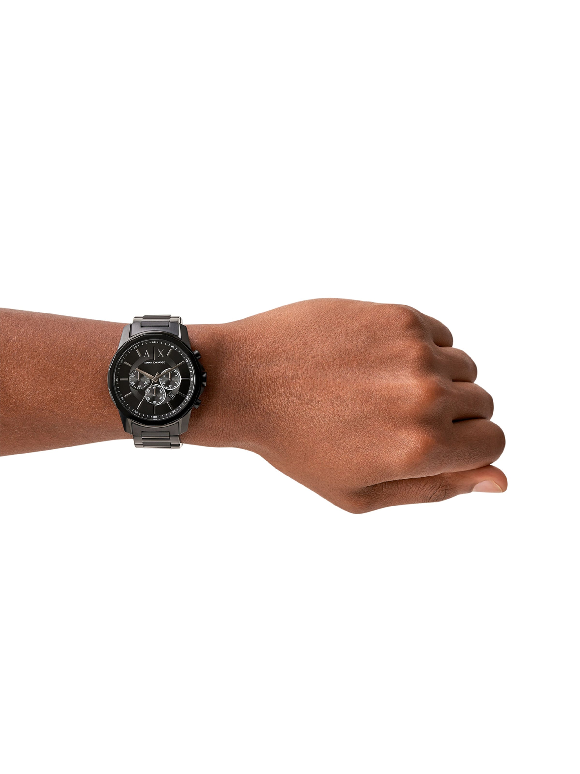 ARMANI EXCHANGE Analogt ur i sort