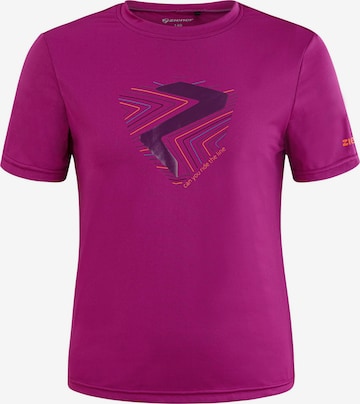 ZIENER Performance Shirt 'Naden' in Purple: front