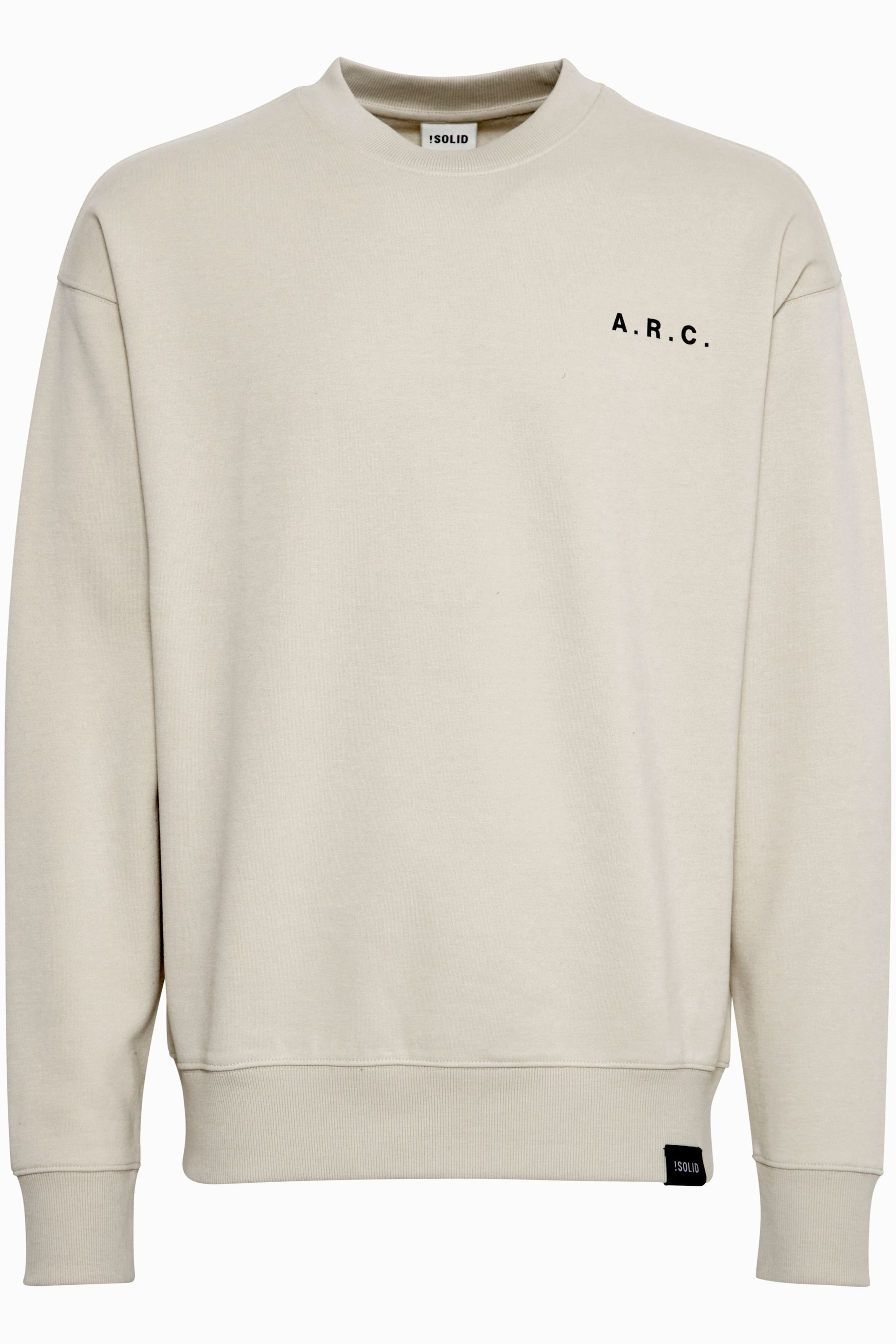 Pull-over 'Hannes' !Solid en beige : devant