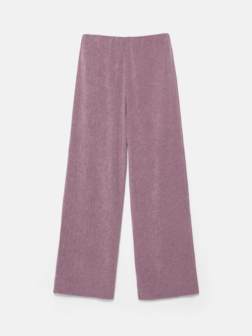 Pull&Bear Široký strih Nohavice - Fialová