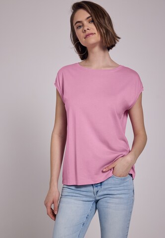 Street One Studio Shirt in Unifarbe in Pink: Vorderseite