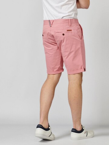 KOROSHI Regularen Chino hlače | roza barva