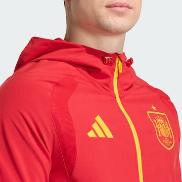 ADIDAS PERFORMANCE Φθινοπωρινό και ανοιξιάτικο μπουφάν 'Spain Tiro Travel Full Zip Windbreaker' σε κόκκινο