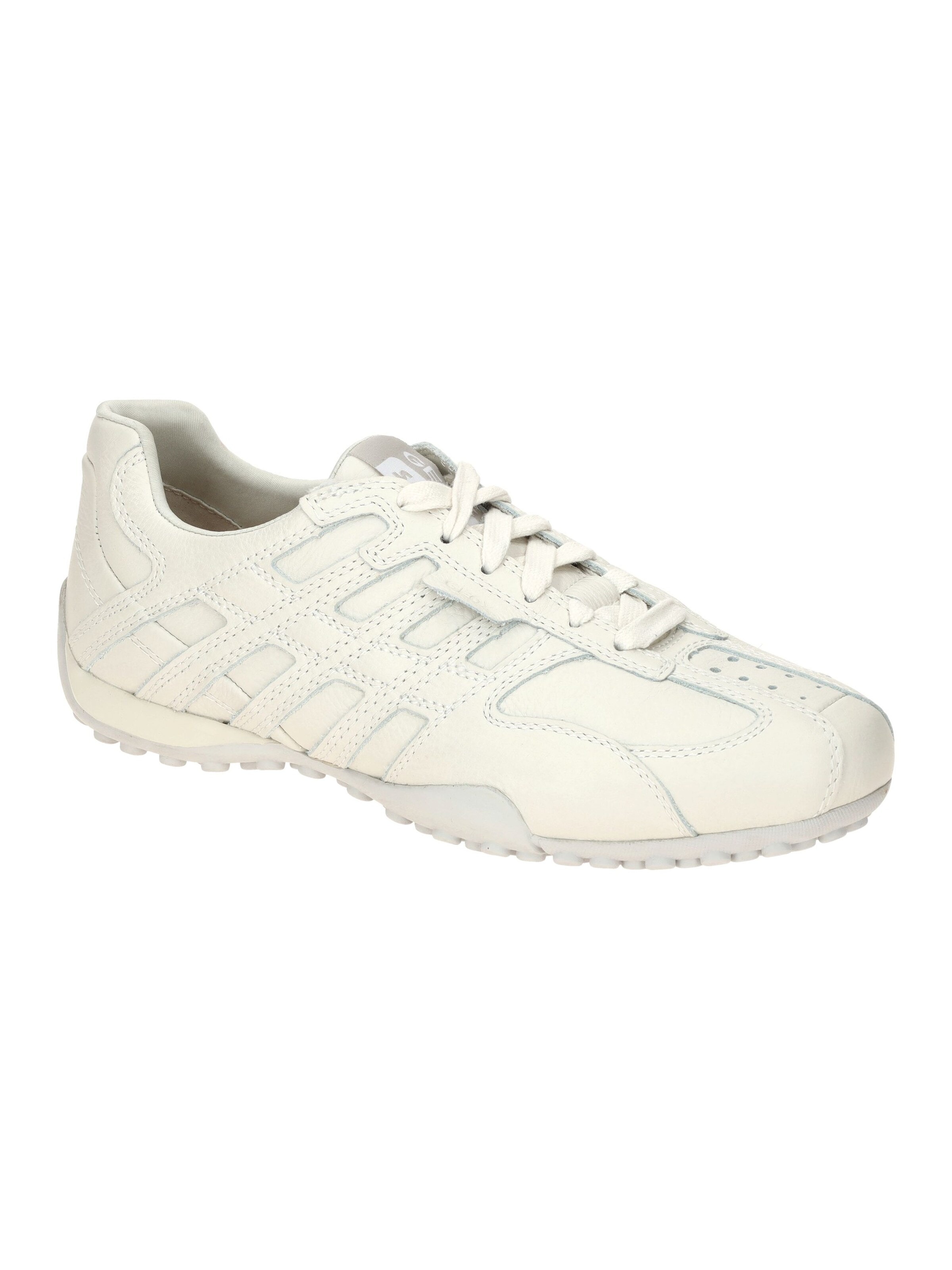 GEOX Sneaker low 'Geox Snake Schuhe weiß Glattleder U55MNB'‌‌‌‌‌‌‌‌‌ in Weiß: Vorderseite