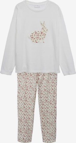 MANGO KIDS Pajamas 'Connie' in White: front
