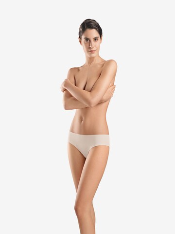 Hanro Panty ' Invisible Cotton ' in Beige: front