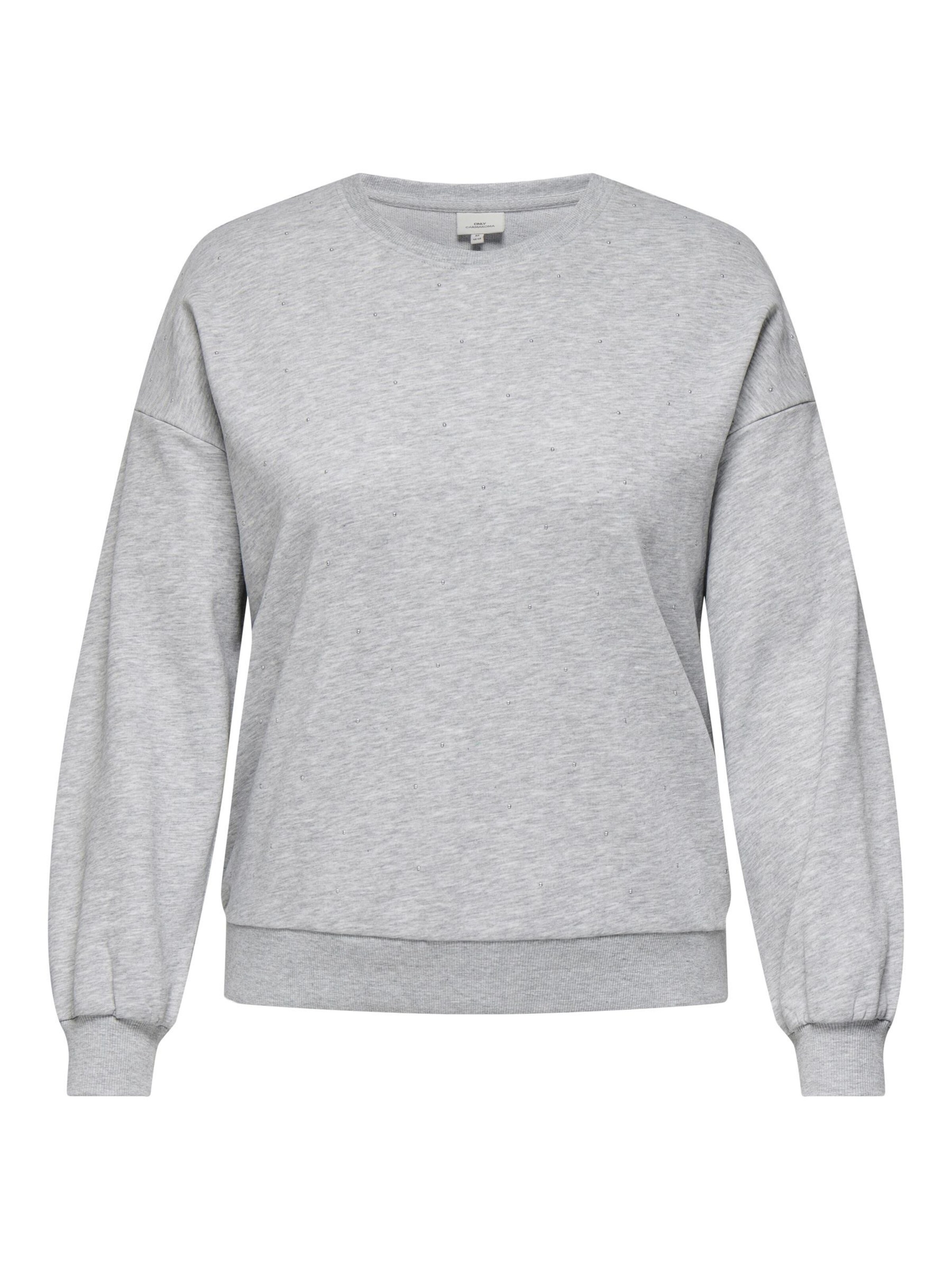ONLY Carmakoma Sweatshirt i grå: forside