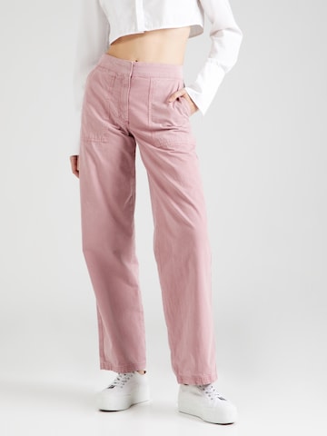 TOPSHOP Regular Broek in Roze: voorkant