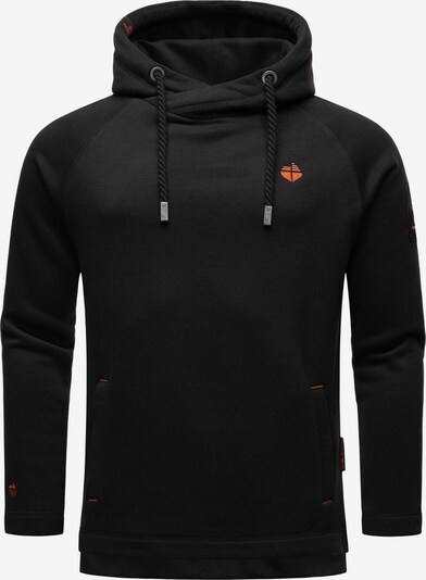STONE HARBOUR Sweatshirt 'Caspian Sailor' em laranja / preto, Vista do produto