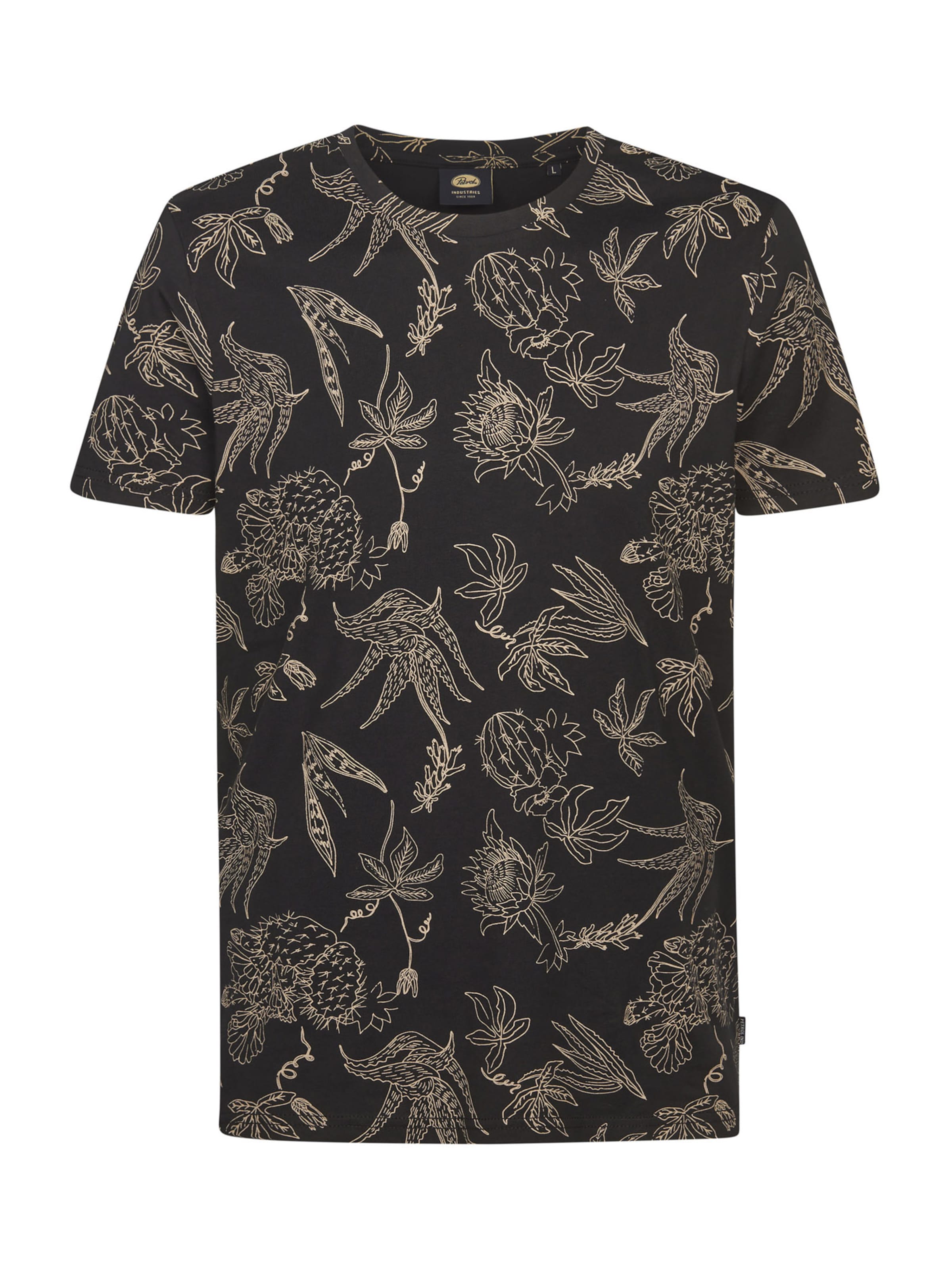 Petrol Industries Tričko - Čierna: predná strana